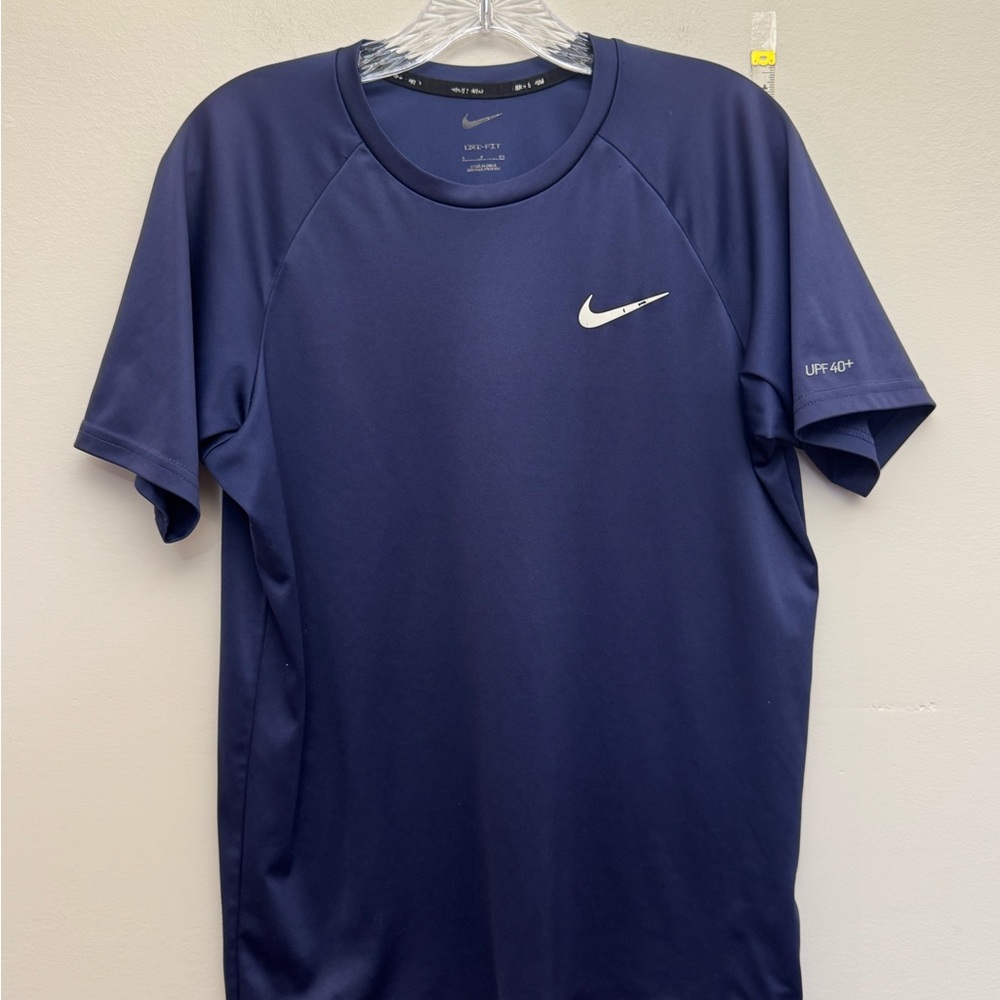 Nike Dri-FIT Short Sleeve Athletic Shirt Men’s M Blue UPF 40 Performance Tee